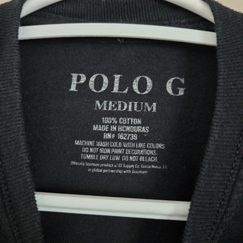 Polo G Rapper Graphic T-Shirt Mens Medium Top Adult Hip Hop - Picture 3 of 3
